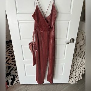 Express pink velvet jumper